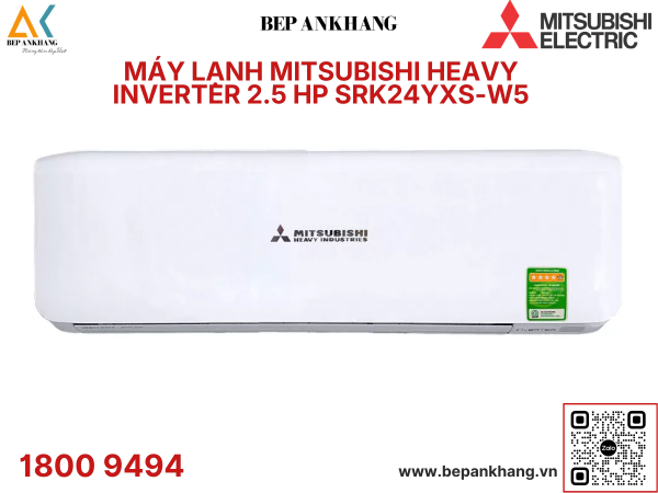 Máy lạnh Mitsubishi Heavy Inverter 2.5 HP SRK24YXS-W5